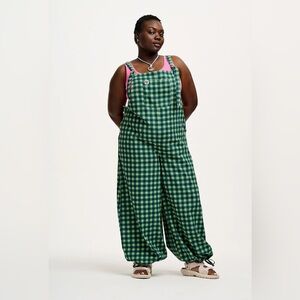 Lucy & Yak Cotton Gingham Dungarees